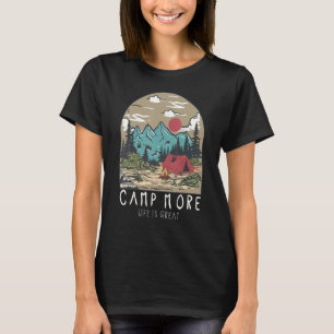 Camiseta Vintage Retro Adventure Life é o Excelente Camp Mo