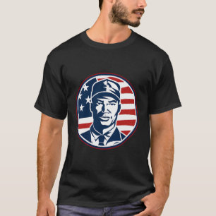 Camiseta Vintage Retro American Flag Design 4 De Julho Bus