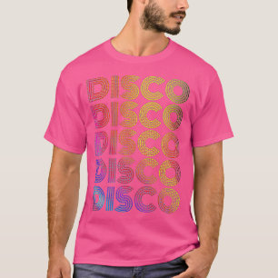 Camiseta Vintage Retro Antiga do Partido Dançarino de Disc