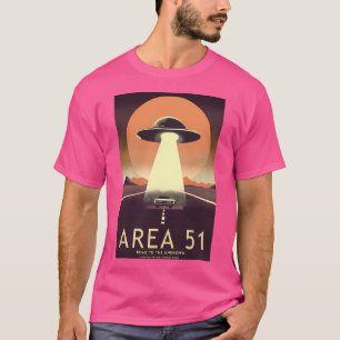 Camiseta Vintage Retro Area 51 Poster Roswell Novo México D