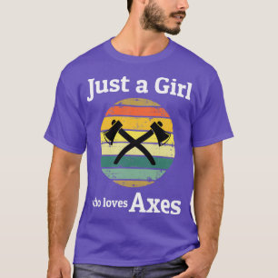 Camiseta Vintage Retro Ax Thwing Girl Thatchet Cl