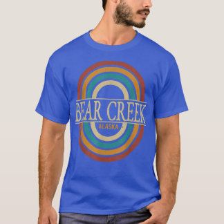 Camiseta Vintage Retro Bear Creek Alaska AK Women Men Souve