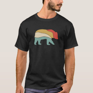 Camiseta Vintage Retro Bear Para Animais
