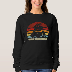 Camiseta Vintage Retro Bearded Dragon Pai Silhouket Mãe