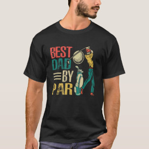 Camiseta Vintage Retro Best Dad By Par Golf Player