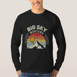 Camiseta Vintage Retro Big Sky Montana Usa Ski Resort