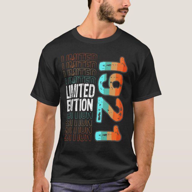 Camiseta Vintage Retro Birth Year 1921 (Frente)