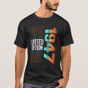 Camiseta Vintage Retro Birth Year 1947