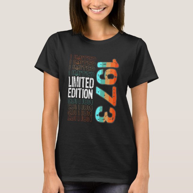 Camiseta Vintage Retro Birth Year 1973 (Frente)