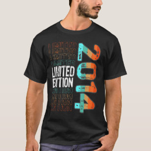 Camiseta Vintage Retro Birth Year 2014