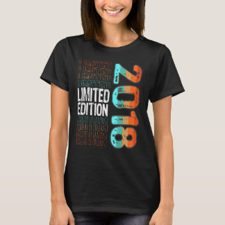 Camiseta Vintage Retro Birth Year 2018