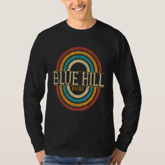 Camiseta Vintage Retro Blue Hill Maine ME Mulheres Homens L