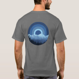 Camiseta Vintage Retro Blue National Park Mountain Range