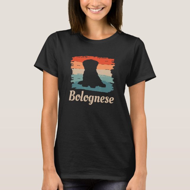 Camiseta Vintage Retro Bolognese Dog Lover (Frente)