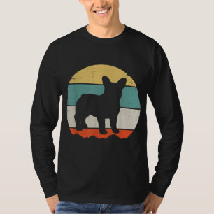 Camiseta Vintage Retro Bulldog Gift Para Cão Pai Mãe