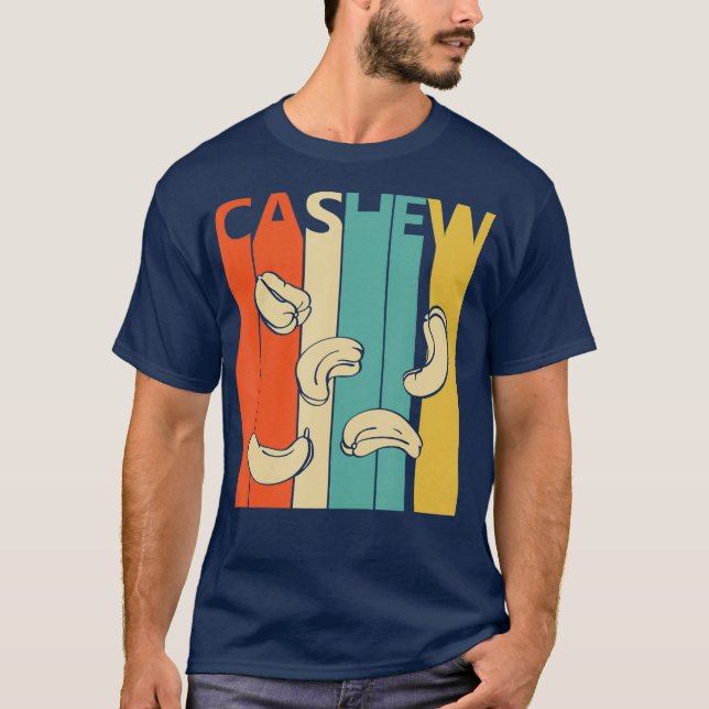 Camiseta Vintage Retro Cashew Cashew Nut Gift (Frente)