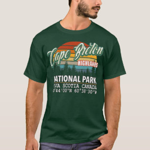 Camiseta Vintage Retro Color Cape Bretton Highlands Nationa