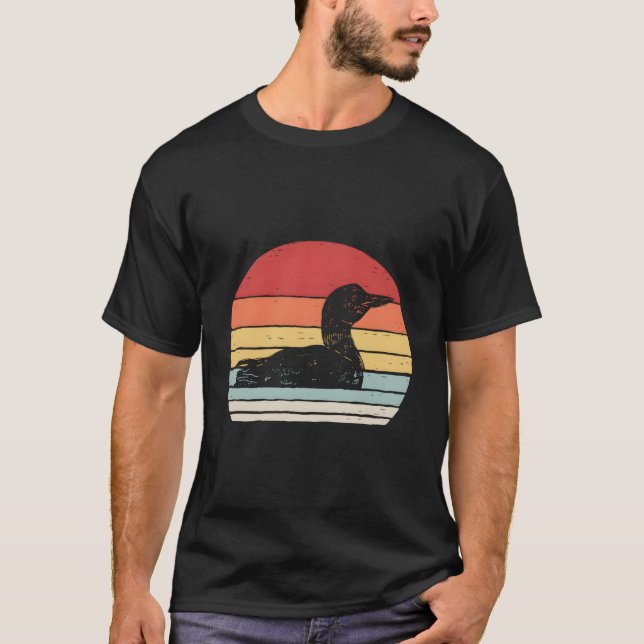 Camiseta Vintage Retro Common Loon Diver (Frente)