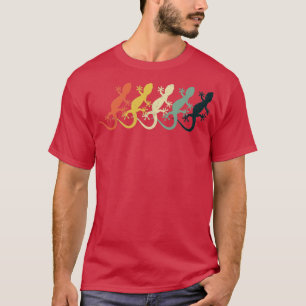 Camiseta Vintage Retro Crested Gecko tee engraçado Gecko ha