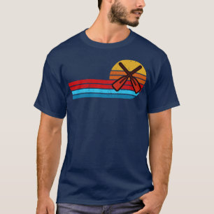 Camiseta vintage retro cruzado