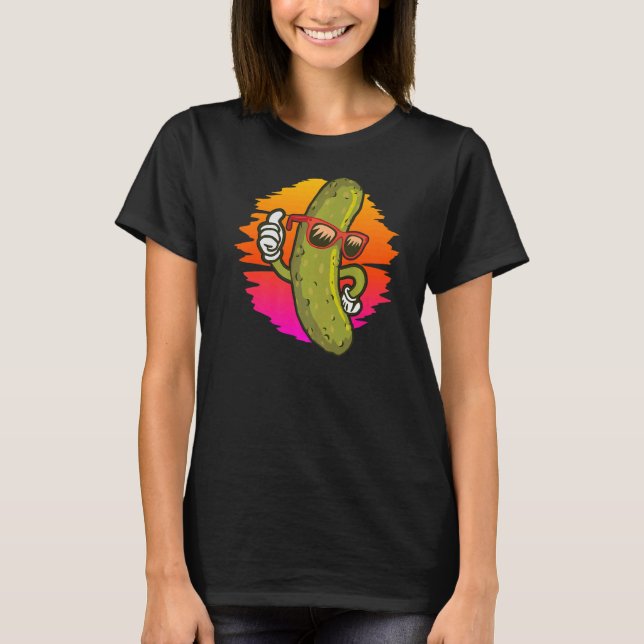 Camiseta Vintage Retro Cute Pickle (Frente)