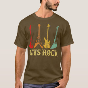 Camiseta Vintage Retro deixa Rock n Roll Guitar1441