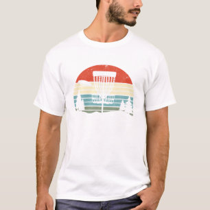 Camiseta Vintage Retro Disk Golf Para Jogadores De Golfe De
