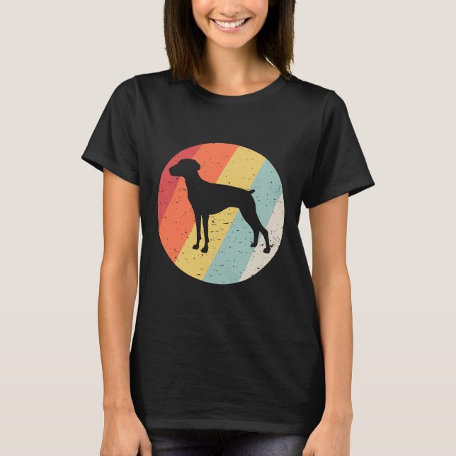 Camiseta Vintage Retro Doberman Pinscher (Frente)