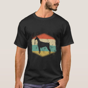 Camiseta Vintage Retro Doberman Silhouette Owner