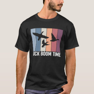 Camiseta Vintage Retro Duck Boom Time Duck Hunting