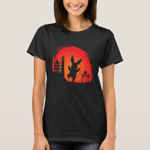 Camiseta Vintage Retro Easter Bunny Egg Hunt Pintinho Japon