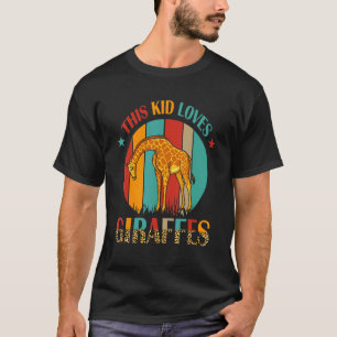 Camiseta Vintage Retrô Esse Miúdo Adora Girafas Girafas
