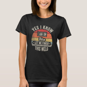 Camiseta Vintage Retro Eu Sei Que Estou Em Soldadura De Fog