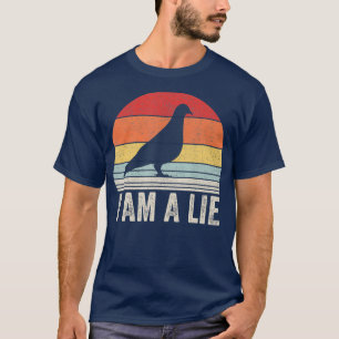 Camiseta Vintage Retro Eu Sou Um Pássaro De Mentira Real