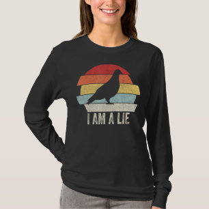 Camiseta Vintage Retro Eu sou um Pássaro Mentido Não é Real