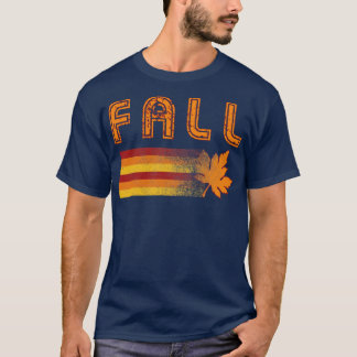 Camiseta Vintage Retro Fall Folha