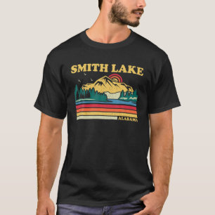 Camiseta Vintage Retro Familiar Férias Alabama Smith Lake