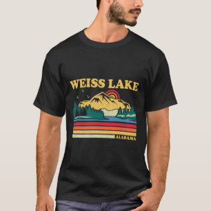 Camiseta Vintage Retro Familiar Férias Alabama Weiss Lake