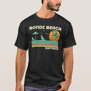 Camiseta Vintage Retro Familiar Férias Austrália Bondi Be