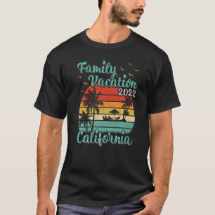 Camiseta Vintage Retro Family Vacation 2022 California Beac