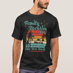 Camiseta Vintage Retro Family Vacation 2022 Costa Rica Beac