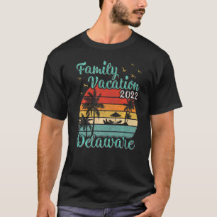 Camiseta Vintage Retro Family Vacation 2022 Delaware Beach