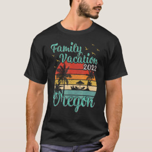 Camiseta Vintage Retro Family Vacation 2022 Oregon Beach