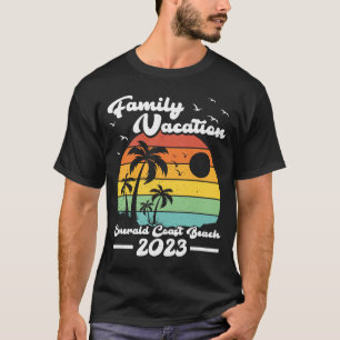 Camiseta Vintage Retro Family Vacation 2023 Emerald Coast B