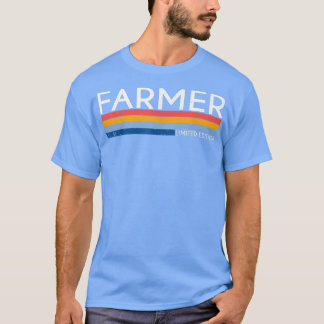 Camiseta Vintage Retro Farmer Women Men Job Profession