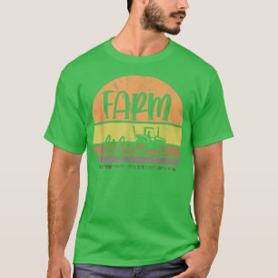 Camiseta Vintage Retro Fazenda Life Trators Agricultores