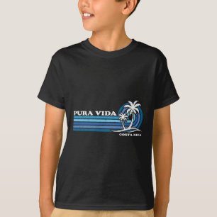 Camiseta Vintage Retro Férias De Verão Costa Rica Pura Vida