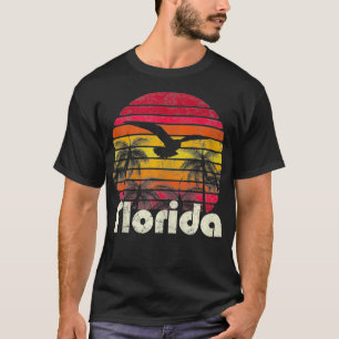 Camiseta Vintage Retro Florida Beach Sun 70s 80s Style Gift