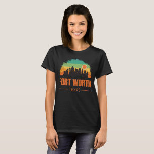 Camiseta Vintage Retro Fort Worth City Texas Dallas 80s