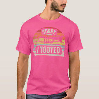 Camiseta Vintage Retro Funny Trumpet Desculpe Por Tocar Tro